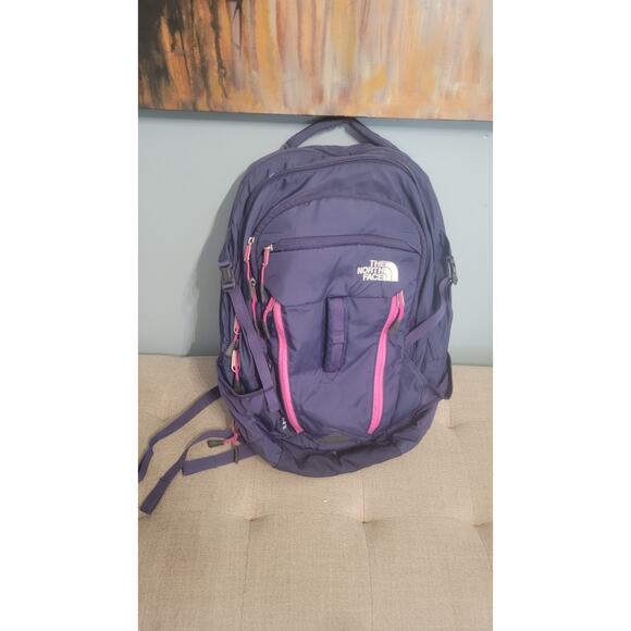 The North Face Backpack with FlexVent Suspension – Purple & Pink – Multi-Pocket - Picture 1 of 10